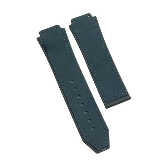 19X22MM MULTICOLORS PLAIN MATTE SUEDE LEATHER RUBBER WATCH BAND  FITS FOR HUBLOT