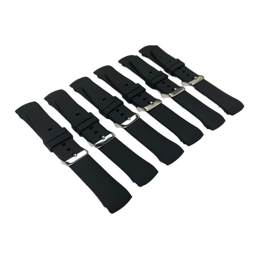 Premium Quality Straight End Watch Silicone Rubber Watch Band 22MM - Universal Jewelers & Watch Tools Inc.