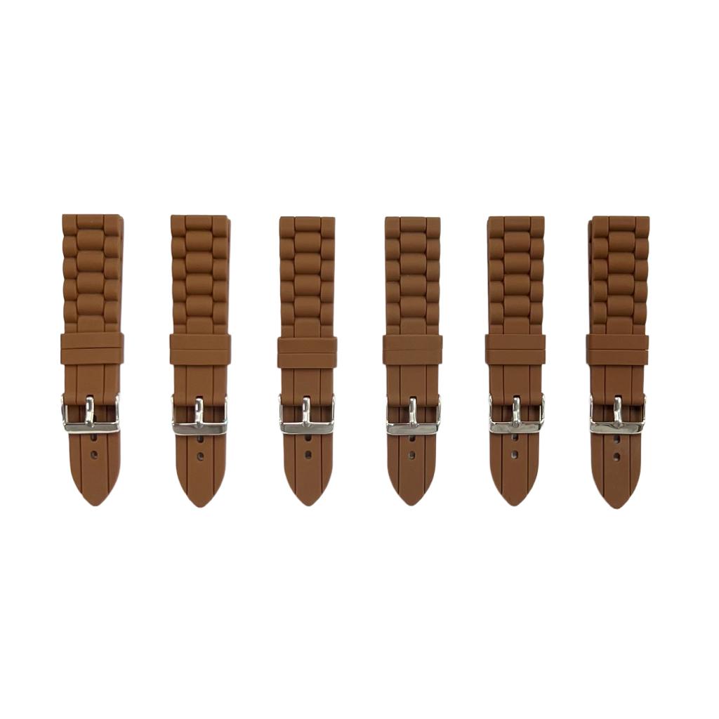Premium Quality Soft Silicone Rubber Textured Sport Watch Band 22mm&24mm - Universal Jewelers & Watch Tools Inc.