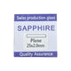 Round Flat Sapphire Watch Crystal 2.0mm Thick (Diameter 20.0mm to 42.5mm) - Universal Jewelers & Watch Tools Inc.