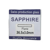 Round Flat Sapphire Watch Crystal 3.0mm Thick (Diameter 26.5mm to 42.0mm)