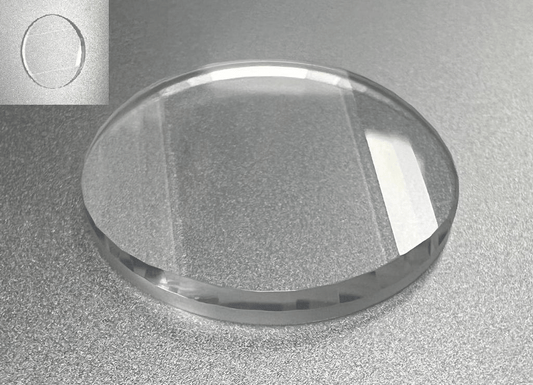 Sapphire Crystals to Fit Rado Faceted Beveled Round Shape (25.2×2.1)mm→(Diameter× Thickness) - Universal Jewelers & Watch Tools Inc.