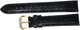 Genuine Leather Watch Band 16-24mm Padded Lizard Grain Stitched in Black and Brown - Universal Jewelers & Watch Tools Inc. 