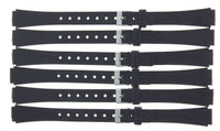 LOT OF 6PCS. PVC WATCH BANDS BLACK 14MM FIT CASIO WATCHES - Universal Jewelers & Watch Tools Inc. 