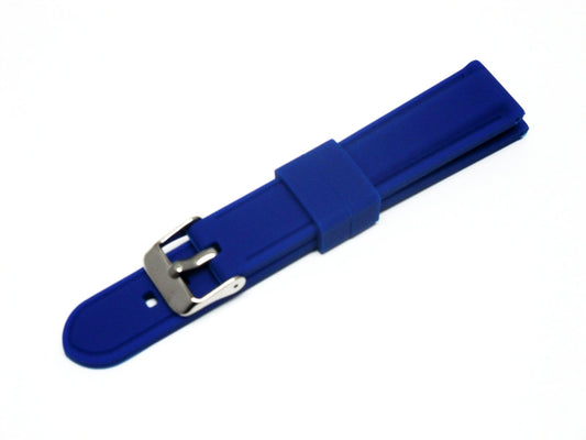 BEST QUALITY,SILICONE WATCH BAND N. BLUE COLOR 18MM - Universal Jewelers & Watch Tools Inc.