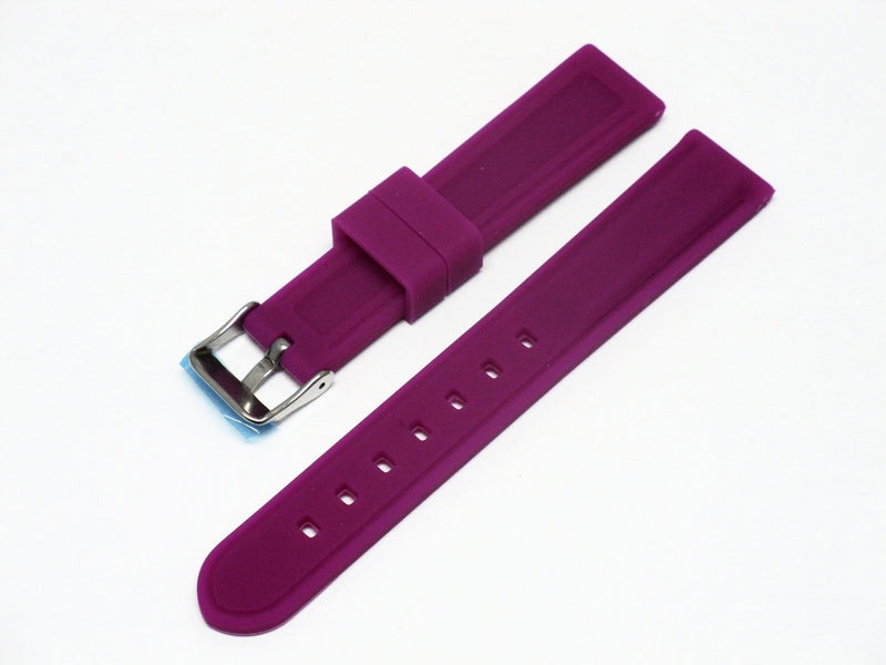 Load image into Gallery viewer, BEST QUALITY,SILICONE WATCH BAND PURPLE COLOR 18MM,20MM &amp; 26MM - Universal Jewelers &amp; Watch Tools Inc. 
