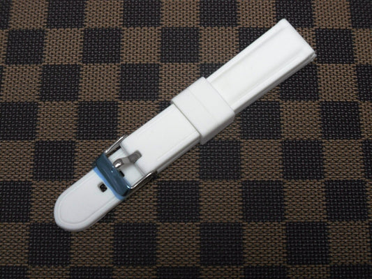 BEST QUALITY,SILICONE WATCH BAND WHITE COLOR 18MM, 20MM & 26MM - Universal Jewelers & Watch Tools Inc.
