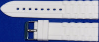 New Arrival, Silicon Rubber Watch Bands White 24MM Best Quality - Universal Jewelers & Watch Tools Inc. 