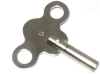 Clock Winding Key Chrome, Used for Winding - Universal Jewelers & Watch Tools Inc. 