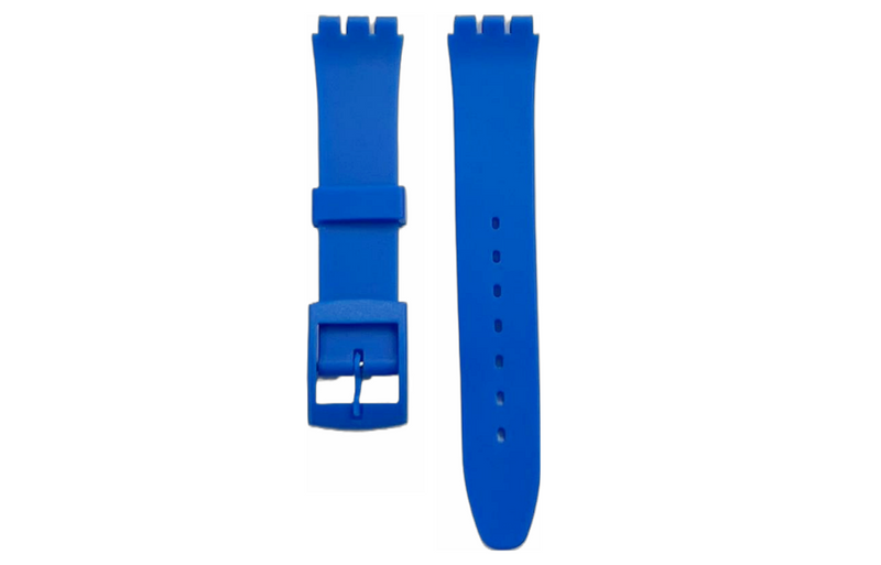 Load image into Gallery viewer, Swatch Replacement Plastic PVC Watch Band Flat without Pins 17mm
