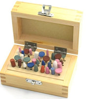 Burs set of 36pcs different burs in wooden box tool - Universal Jewelers & Watch Tools Inc. 