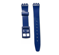 Swatch Replacement Plastic PVC Watch Band Flat Shinny without Pins 12mm