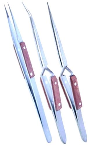 Tweezer 3pcs Set Stainless steel with Fiber Grip jewelry tool - Universal Jewelers & Watch Tools Inc. 