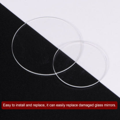 Watch Crystal Flat Round Mineral Glass Crystal 0.80mm Thick (21.0mm-28.9mm)