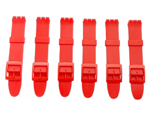 Swatch Replacement Plastic PVC Watch Band Flat without Pins 17mm - Universal Jewelers & Watch Tools Inc.