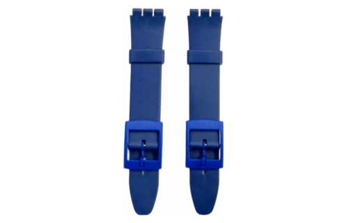 Swatch Replacement Plastic PVC Watch Band Flat without Pins 17mm & 12mm