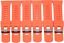 New, LOT OF 6pcs. Silicon Watch Bands Orange 30mm fit Big Sport Driver Watches - Universal Jewelers & Watch Tools Inc.