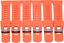 New, LOT OF 6pcs. Silicon Watch Bands Orange 30mm fit Big  Sport Driver Watches - Universal Jewelers & Watch Tools Inc. 