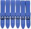 LOT OF 6pcs Blue Watch Bands Silicon Rubber 22mm Curve End Fits Tag Heurer - Universal Jewelers & Watch Tools Inc. 