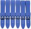 Load image into Gallery viewer, LOT OF 6pcs Blue Watch Bands Silicon Rubber 22mm Curve End Fits Tag Heurer - Universal Jewelers &amp; Watch Tools Inc. 
