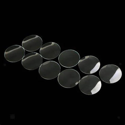 Watch Crystal Double Domed Round Mineral Glass Crystal 1.5mm Thick (18.0mm-25.0mm)