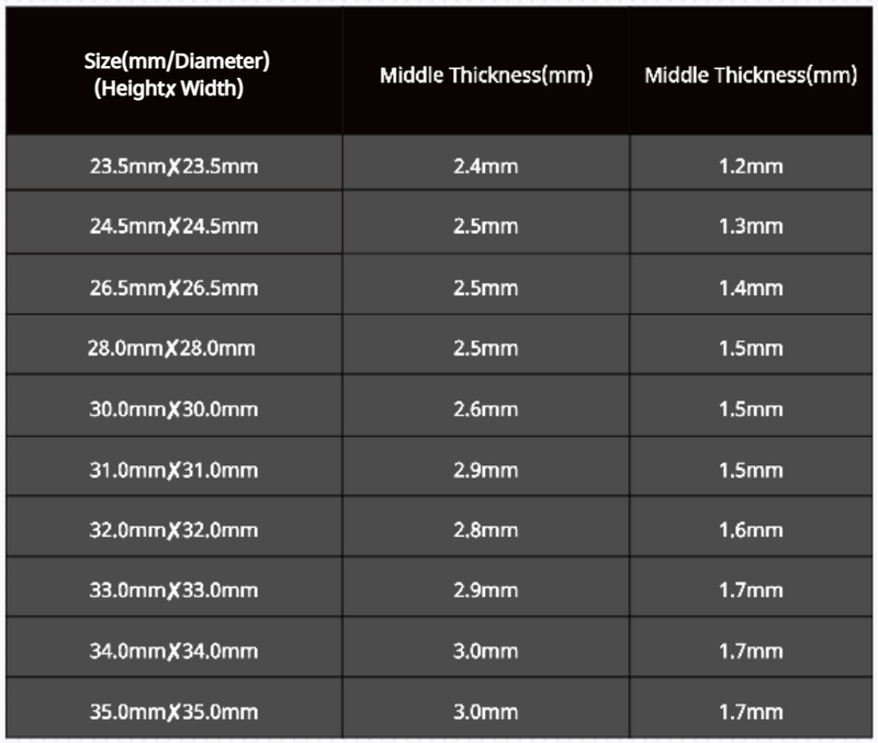 Load image into Gallery viewer, Watch Crystal Domed Flat Back Magnified Mineral Glass Crystal Blanks in Square Shape (Various Sizes)
